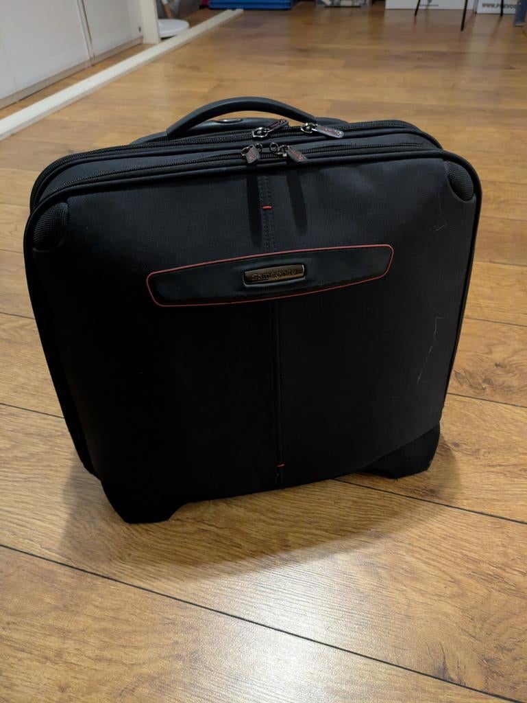 Samsonite rolkoffer/laptoptas, Ophalen of Verzenden, 17 inch of meer, Zo goed als nieuw