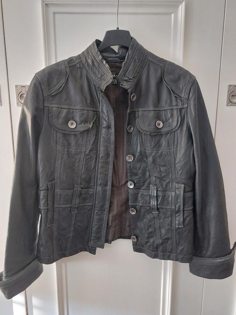 Leren blazer van Arma 40, Maat 38/40 (M), Zwart, Arma, Ophalen of Verzenden