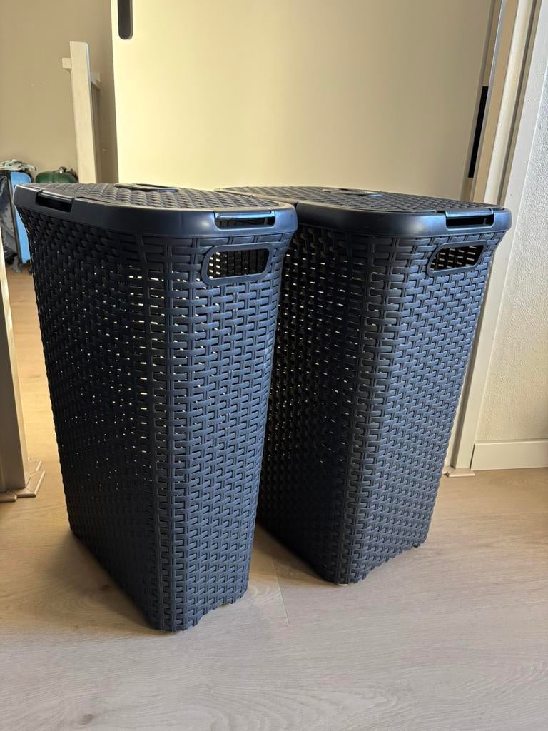 Curver wasbox (40 & 60L), Huis en Inrichting, Ophalen, Zo goed als nieuw, Zwart