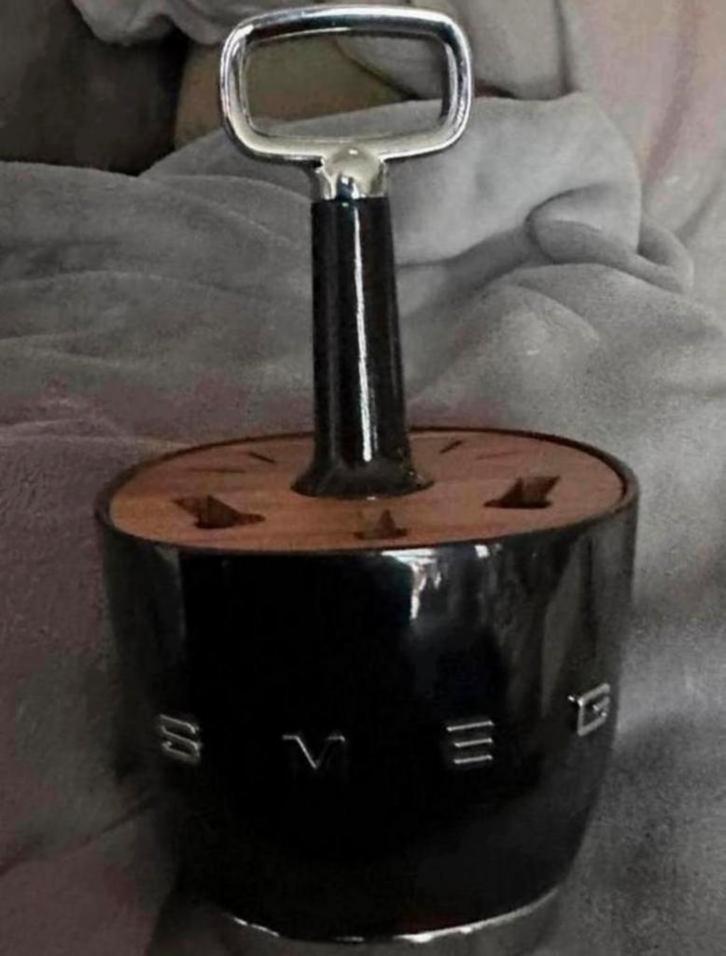 SMEG bestekhouder  zwart, Huis en Inrichting, Keuken | Bestek, Ophalen of Verzenden