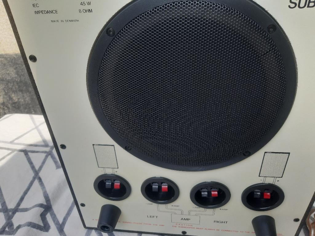 JAMO Vintage SYSTEM SW 2 SUBWOOFER, Ophalen, Gebruikt, 60 tot 120 watt, Center speaker