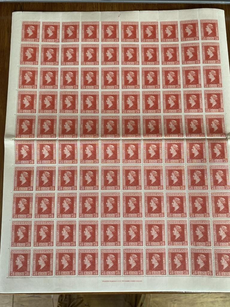 Postzegel vel Wilhelmina 7.5 cent, Postzegels en Munten, Postzegels | Nederland, Ophalen, T/m 1940, Postfris