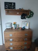 Mooie steigerhouten commode met 4 diepen lades, Ophalen, 25 tot 50 cm, 100 tot 150 cm, Minder dan 100 cm