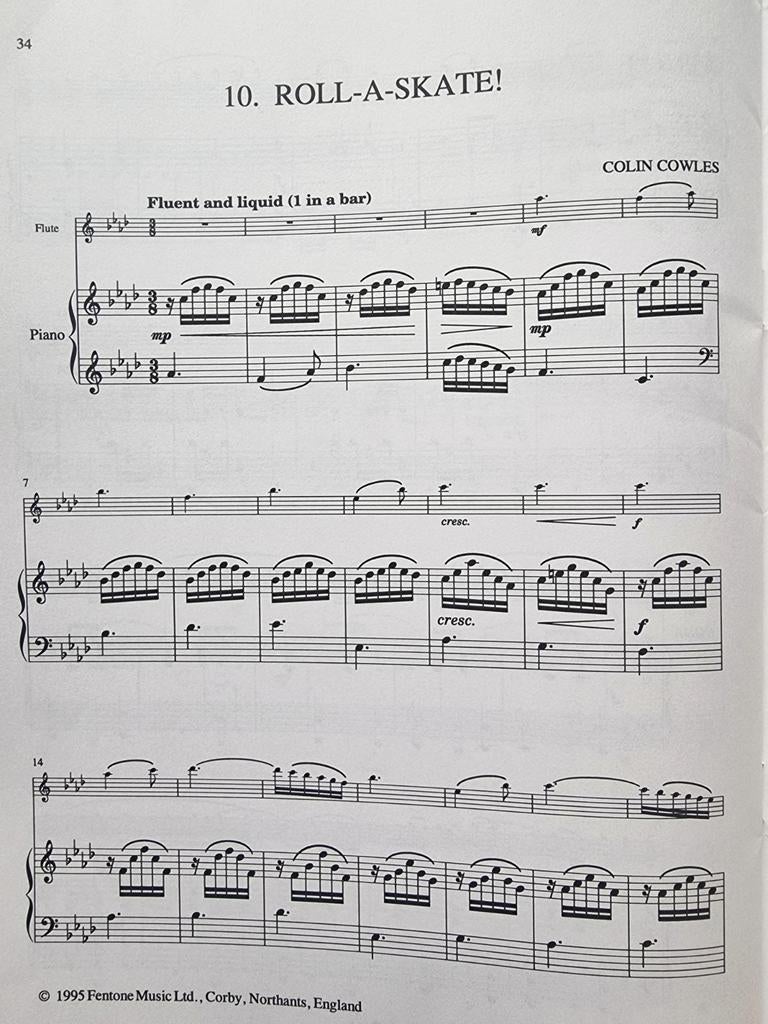 Fishy Fantasies voor dwarsfluit en piano., Gebruikt, Klassiek, Dwarsfluit of Piccolo, Ophalen of Verzenden