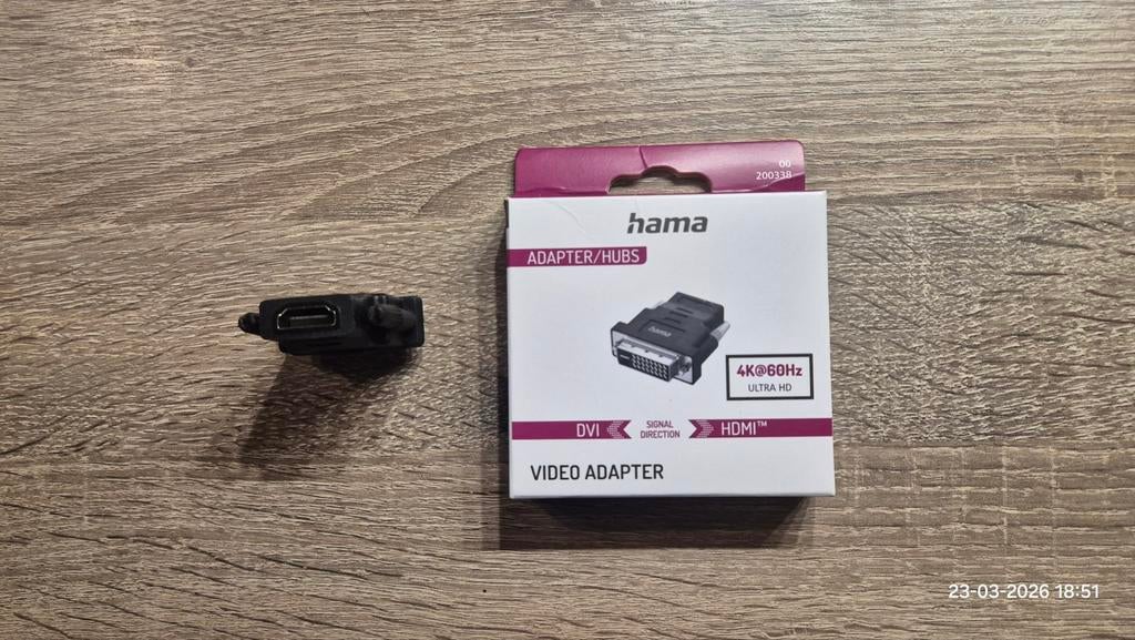 Hama DVI naar HDMI video adapter, Ophalen of Verzenden