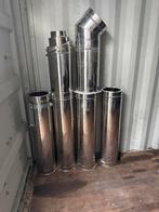 Dubbelwandige Kachelpijp 250/200mm + Bocht & Overgang, Huis en Inrichting, Kachels, Ophalen, Gebruikt, Houtkachel, Inbouw