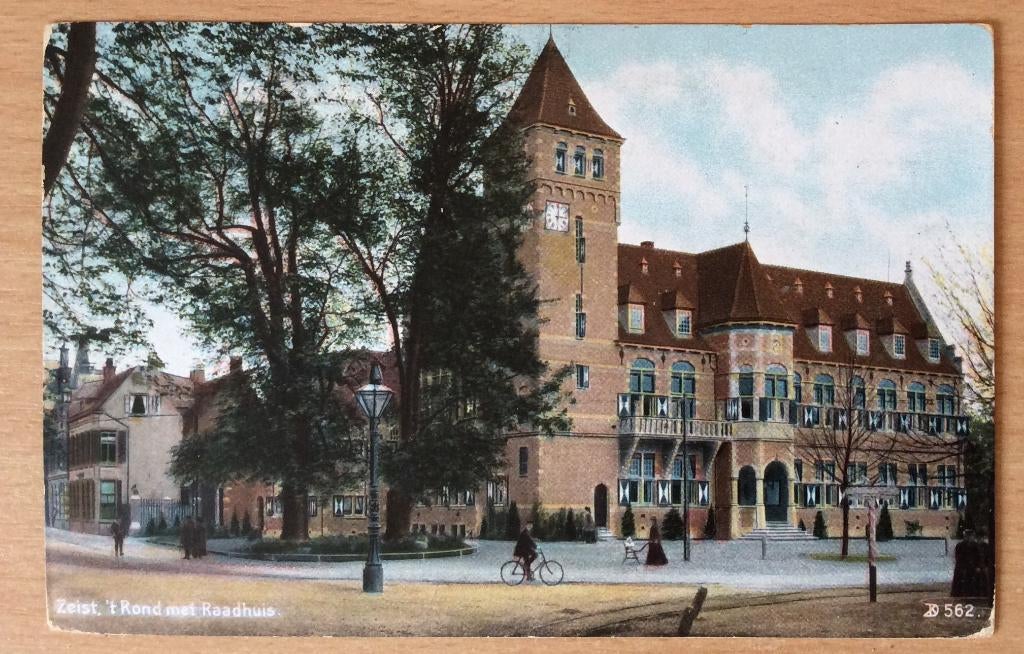 Zeist, ‘t Rond met Raadhuis, Ophalen of Verzenden, Voor 1920, Gelopen, Utrecht