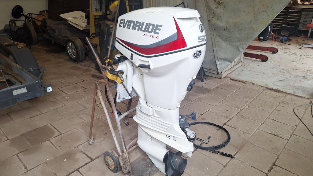 Evinrude 50 pk e-tec 2016, Ophalen, Elektrische start, 30 pk of meer, Buitenboordmotor