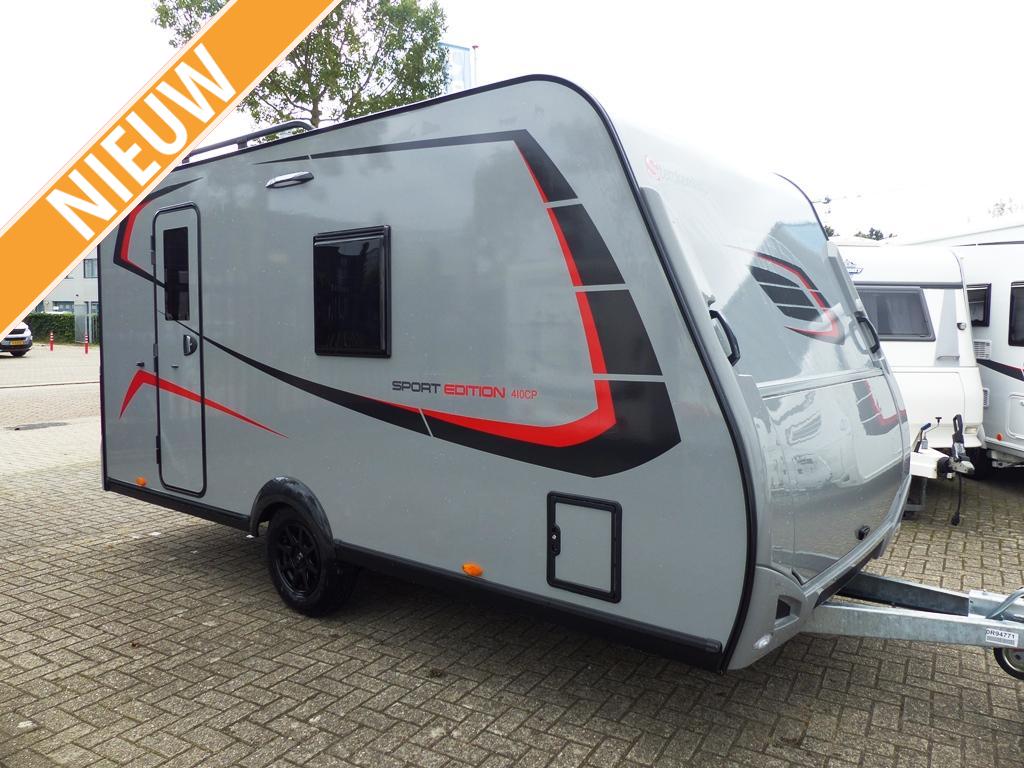 Sterckeman Sport Edition 410 CP SUPERSTUNT!, Caravans en Kamperen, Caravans, tot en met 3, 750 - 1000 kg, Treinzit, Sterckeman