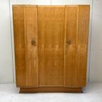 Midcentury vintage kledingkast fraai van vorm hang/leg hout, Huis en Inrichting, Kasten | Kledingkasten, Ophalen, Met deur(en)