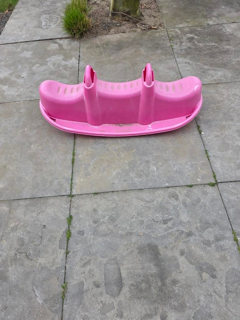 Roze wipwap voor kinderen - Buitenspeelgoed, Ophalen, Gebruikt