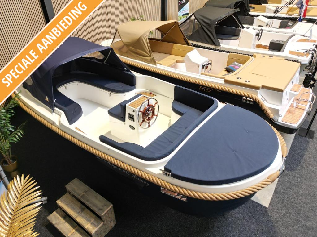 Zo goed als nieuwe Oudhuijzer 575|20pk| buiskap| BJ2025, Watersport en Boten, Sloepen, Gebruikt, 10 tot 30 pk, 3 tot 6 meter, Buitenboordmotor