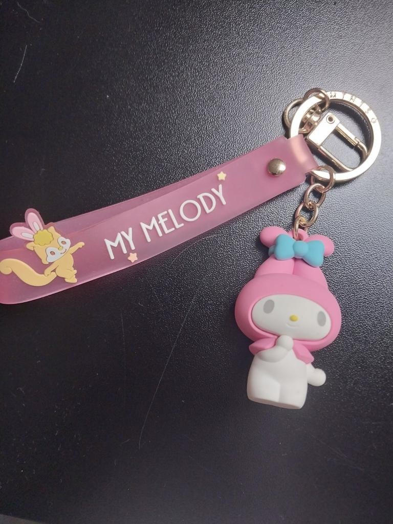 Official sanrio miniso my melody keychain, Ophalen of Verzenden, Zo goed als nieuw, Knuffel of Figuurtje