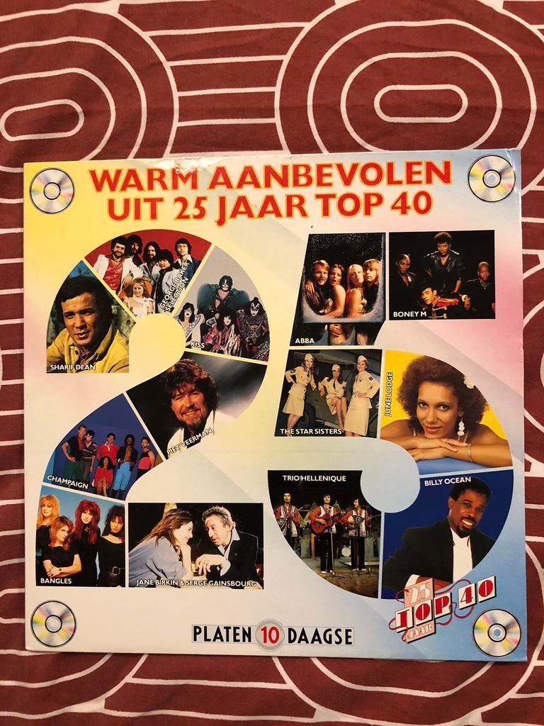 Lp Warm aanbevolen uit 25 jaar Top 40 (1989), Cd's en Dvd's, Vinyl | Verzamelalbums, Ophalen, Gebruikt, 12 inch, Pop