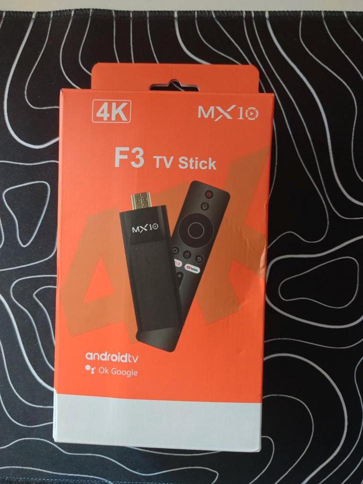 MX10 F3 4K Android TV Stick Nieuw, Audio, Tv en Foto, Mediaspelers, Nieuw, Ophalen of Verzenden