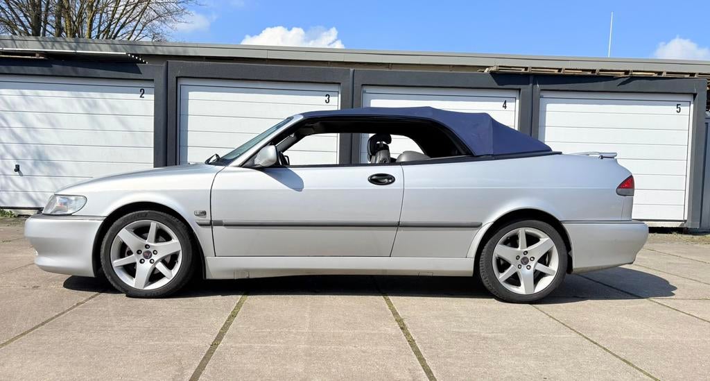 Saab 9-3 SE 2.0 Turbo Cabrio AUT 2003 Grijs, Auto's, Saab, Particulier, Saab 9-3, Airconditioning, Alarm, Boordcomputer, Centrale vergrendeling
