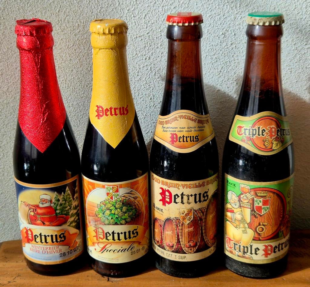 Verzamelaar BAVIK; oude volle PETRUS flesjes bier te koop., Verzamelen, Biermerken, Ophalen of Verzenden, Zo goed als nieuw, Flesje(s)