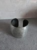 Zilverkleurige slavenarmband, Sieraden, Tassen en Uiterlijk, Armbanden, Ophalen of Verzenden, Zo goed als nieuw, Zilver, Zilver