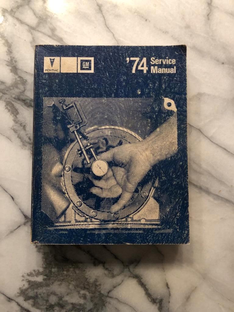 Originele 1974 GM Pontiac Shop Manual, Ophalen