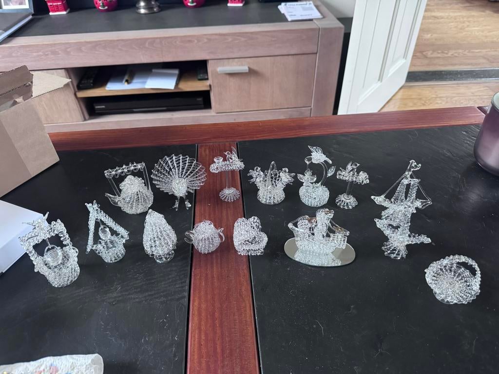 Glazen beeldjes, Antiek en Kunst, Antiek | Glas en Kristal, Ophalen of Verzenden