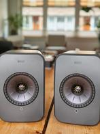 KEF LSX II LT speakers, graphite grey (incl. muurbeugels), Zo goed als nieuw, 60 tot 120 watt, Front, Rear of Stereo speakers