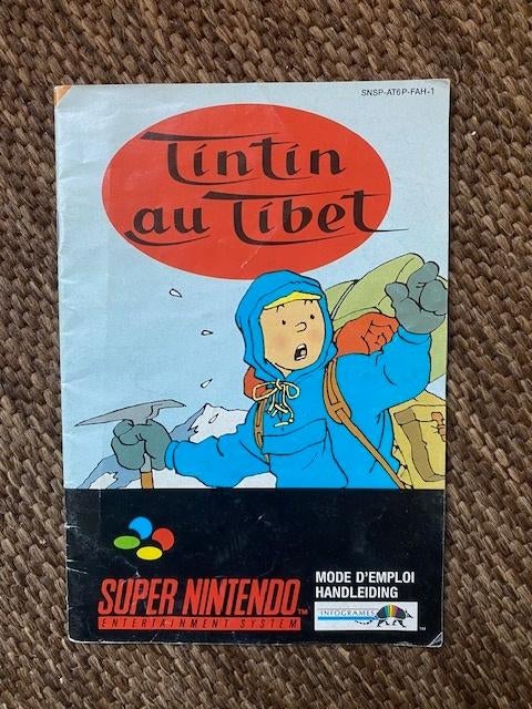 Nintendo Kuifje handleiding, Spelcomputers en Games, Games | Nintendo Super NES, 1 speler, Ophalen, Zo goed als nieuw, Vanaf 3 jaar