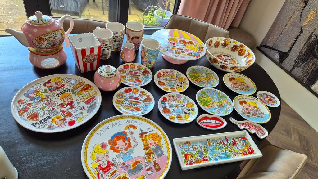 Grote set Blond Amsterdam servies, Huis en Inrichting, Keuken | Servies, Ophalen of Verzenden, Aardewerk, Blond Amsterdam, Bord(en)