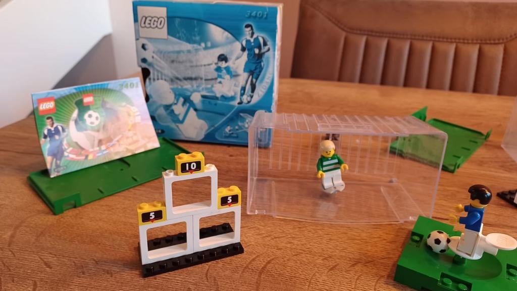 Lego 3401-2 Shoot'n'score Zidane Edition - met doos, Ophalen of Verzenden, Gebruikt, Complete set, Lego