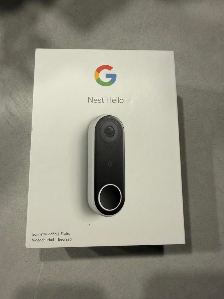 Google Nest Hello videodeurbel (bedraad) - Nieuw!, Ophalen, Bewegingsdetectiesensor, Nieuw, Bedraad