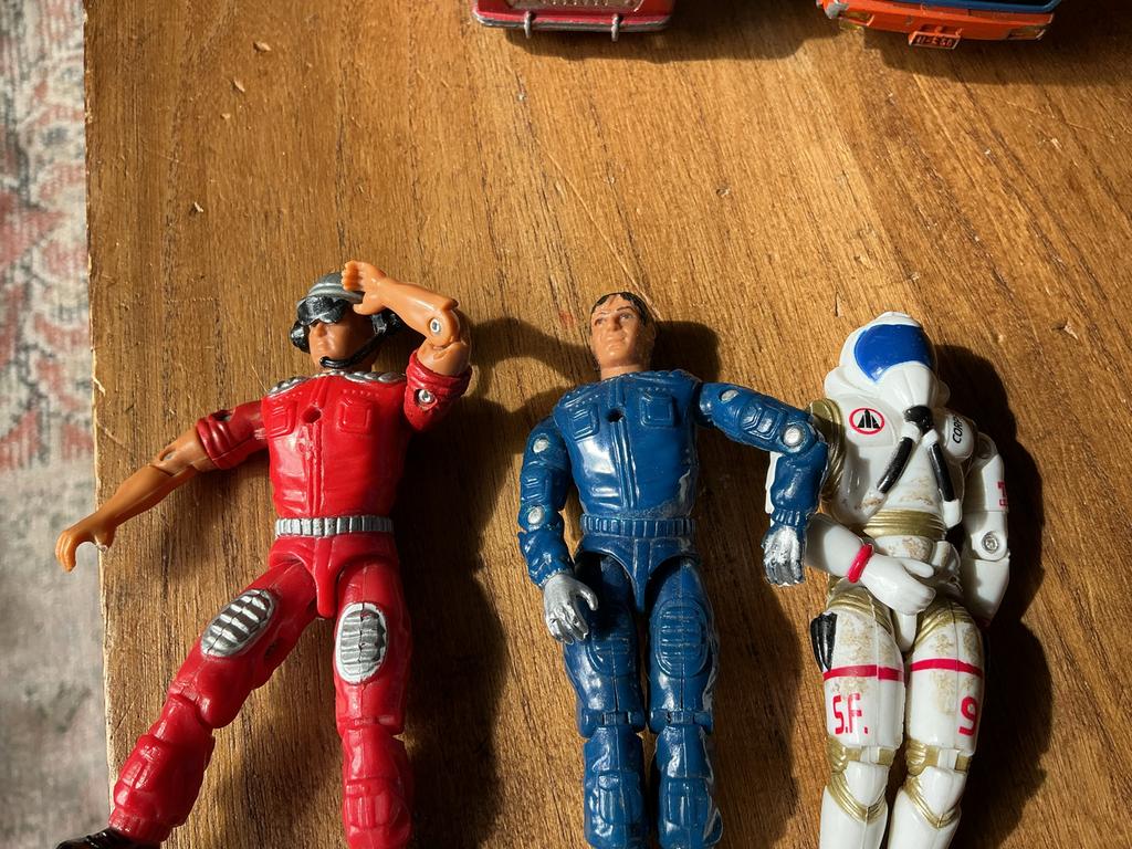 Vintage plastic poppetjes met bootje, Ophalen of Verzenden, Gebruikt