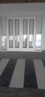 2x dubbel deurkozijn met dubbel glas en zijlicht voor binnen, Doe-het-zelf en Verbouw, Kozijnen en Schuifpuien, Ophalen, Deurkozijn