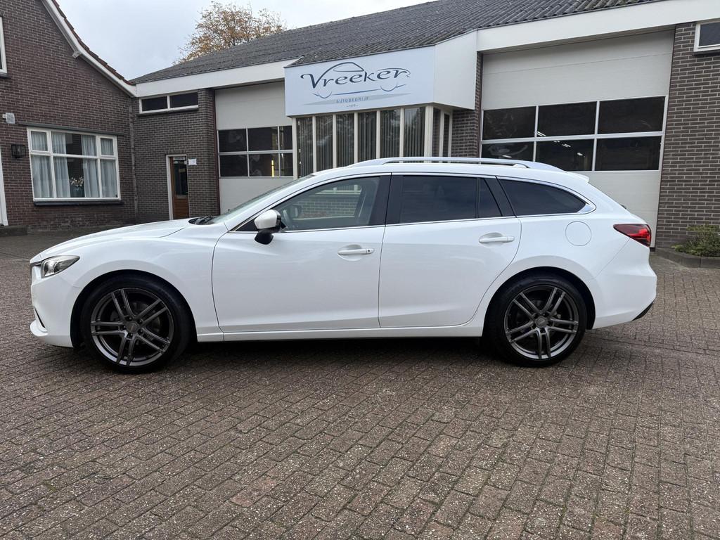 Mazda 6 Sportbreak 2.0 HP TS+ Skylease | stoel verwarming, Auto's, Mazda, Stof, Gebruikt, 680 kg, 4 cilinders