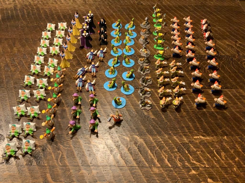 Verzameling losse poppetjes Sneeuwwitje 7 dwergen Disney AH., Verzamelen, Poppetjes en Figuurtjes, Ophalen of Verzenden, Nieuw