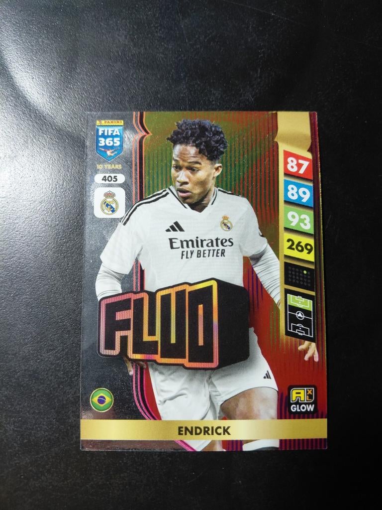 Endrick (real madrid/lyon) panini fluo, Verzamelen, Sportartikelen en Voetbal, Ophalen of Verzenden, Nieuw, Buitenlandse clubs