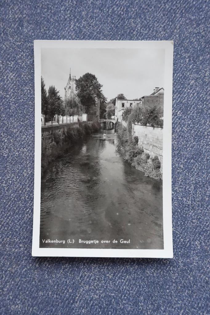 Valkenburg. Bruggetje over de Geul, Ophalen of Verzenden, 1940 tot 1960, Gelopen, Limburg