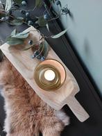 Houten schaal Waxine Tealight wood Kaarsenhouder L30 Nieuw, Schaal, Nieuw, Ophalen of Verzenden, Rechthoekig
