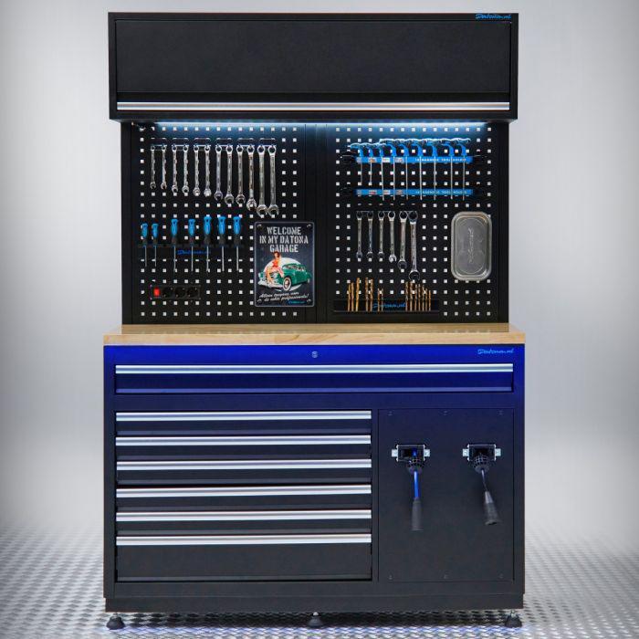 Premium werkbank inrichting en hoge kast van €2600,- NU VOOR, Auto diversen, Autogereedschap, Zo goed als nieuw, Ophalen