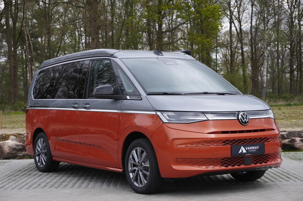 Volkswagen California Ocean T7 245PK Automaat PHEV 4x4 Apple, Caravans en Kamperen, Automaat, Buscamper of Camperbus, Volkswagen