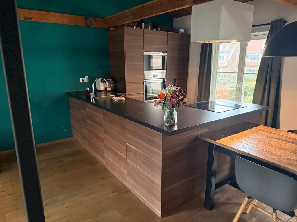 IKEA keuken, Huis en Inrichting, Keuken | Complete keukens, Ophalen, Bruin, Hoekkeuken, Zo goed als nieuw