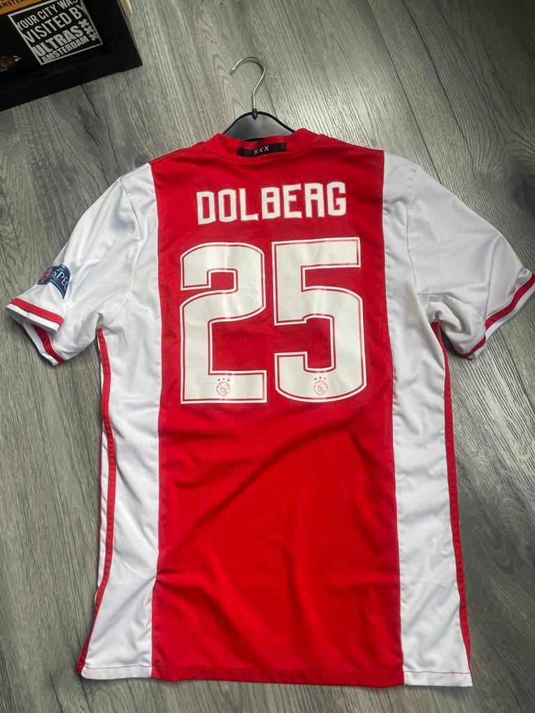 Shirt Dolberg Ajax 2016/2017 Europa league, Maat L, Ophalen of Verzenden, Gebruikt, Shirt