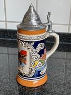 Vintage Bierpul Gerz Duitse met tinnen deksel - Nieuw, Ophalen of Verzenden