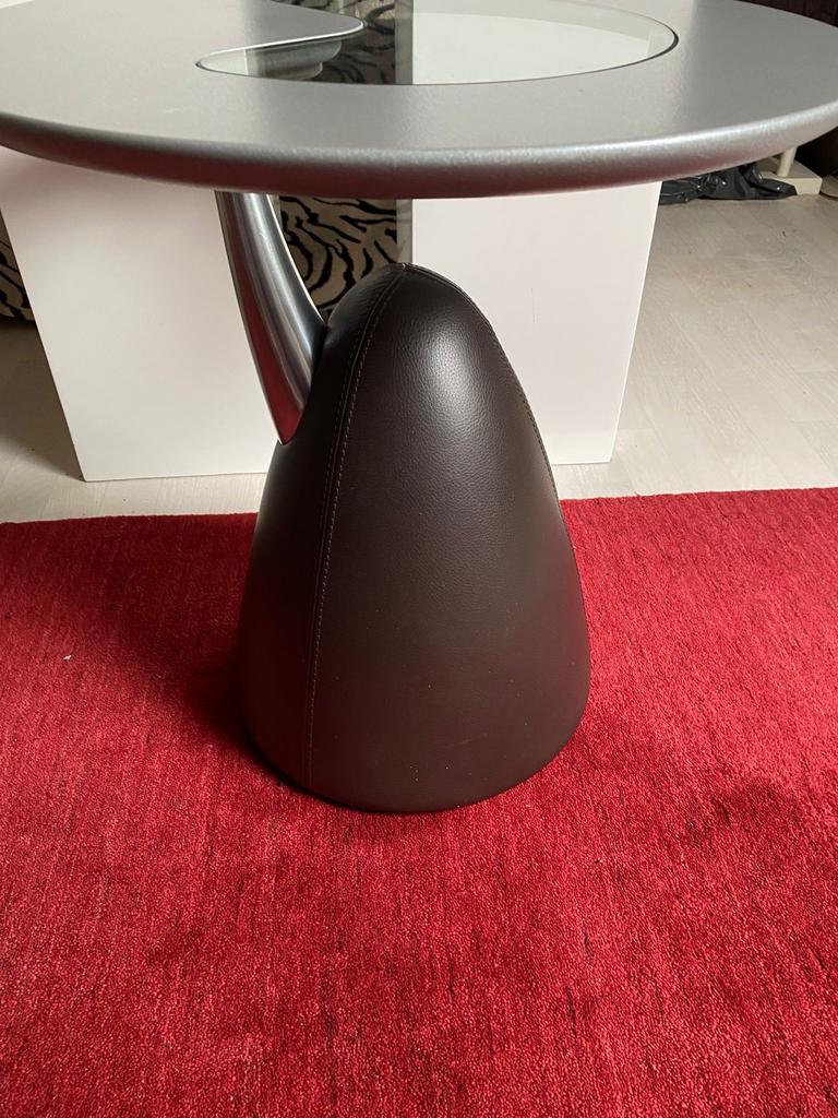 Leolux Cherubino bijzettafel, Huis en Inrichting, Tafels | Bijzettafels, Minder dan 55 cm, Rond, Ophalen, 45 tot 60 cm