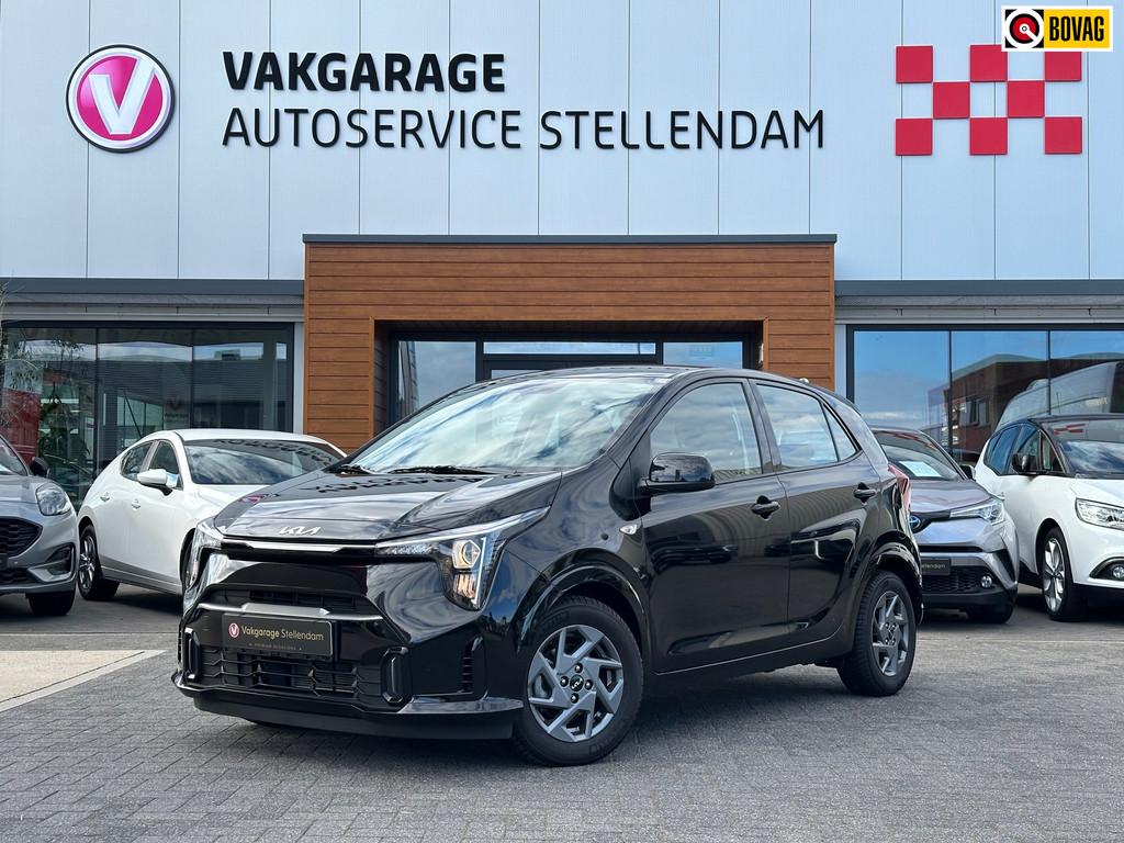 Kia PICANTO 1.0 DPI DynamicPlusLine|Autom|Stoel/Stuur verw|4, Voorwielaandrijving, 12 maanden, Stof, Zwart