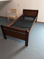 Masief eiken seniorenbed zgan, Ophalen, Verstelbaar, 90 cm, Eenpersoons