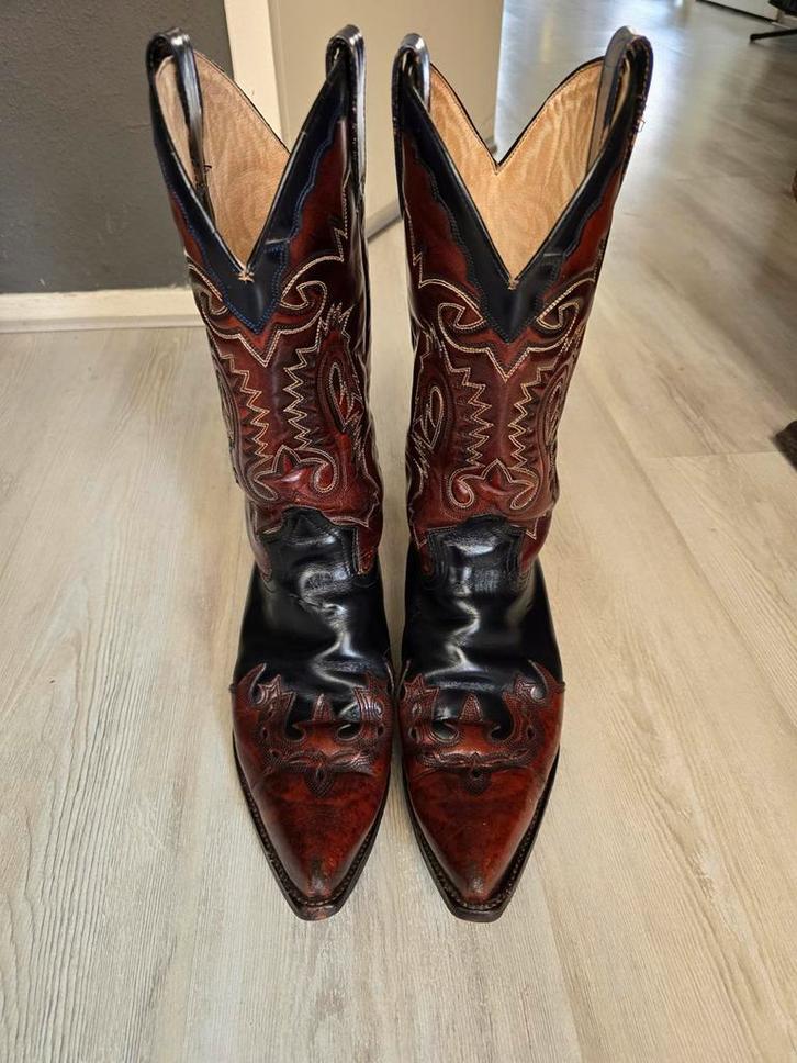 Sendra heren handgemaakte leren cowboy laarzen 44, Kleding | Heren, Schoenen, Boots, Bruin, Ophalen of Verzenden