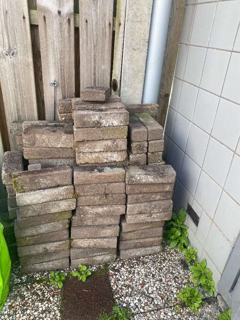 Klinkers bestrating GRATIS, Ophalen, Gebruikt, Beton, Klinkers