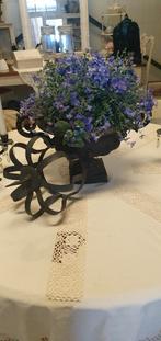 Brocante gietijzeren vaas + kroon, Antiek en Kunst, Ophalen