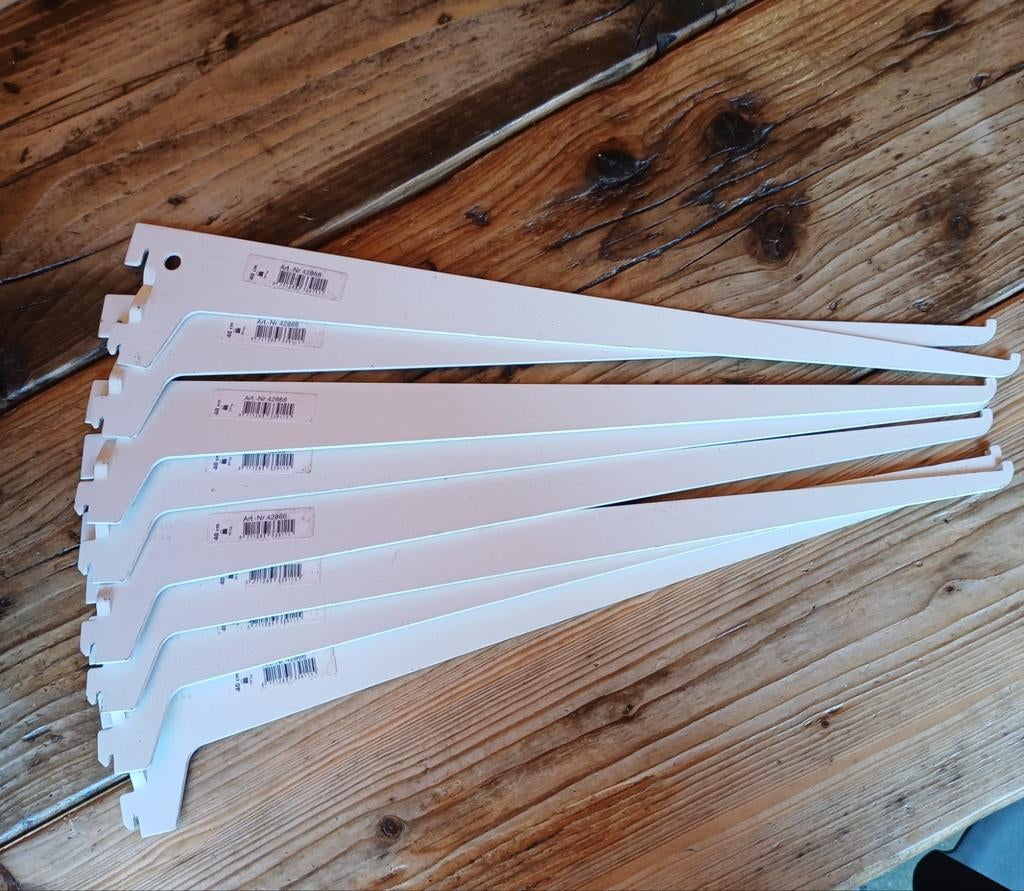 Planken hangers / planken - boeken beugels 40cm 8 stuks, Ophalen of Verzenden, 25 tot 50 cm