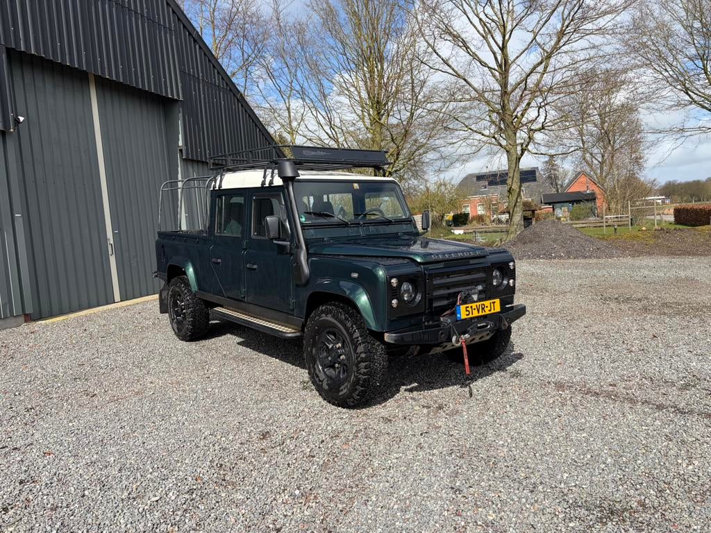 Land Rover Defender 130 Crew CAB DC TD 2000 Marge, Auto's, Stof, Land Rover, 122 pk, Origineel Nederlands