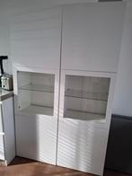 IKEA Besta kast met vitrinedeuren, Ophalen, Kunststof, Gebruikt, 100 tot 150 cm